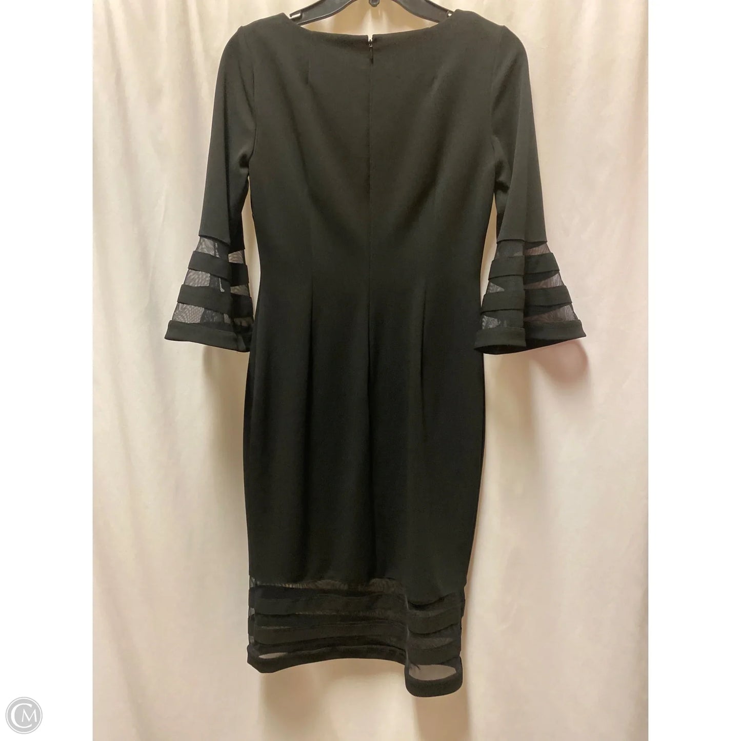 Dress Casual Midi By Calvin Klein In Black, Size: S
