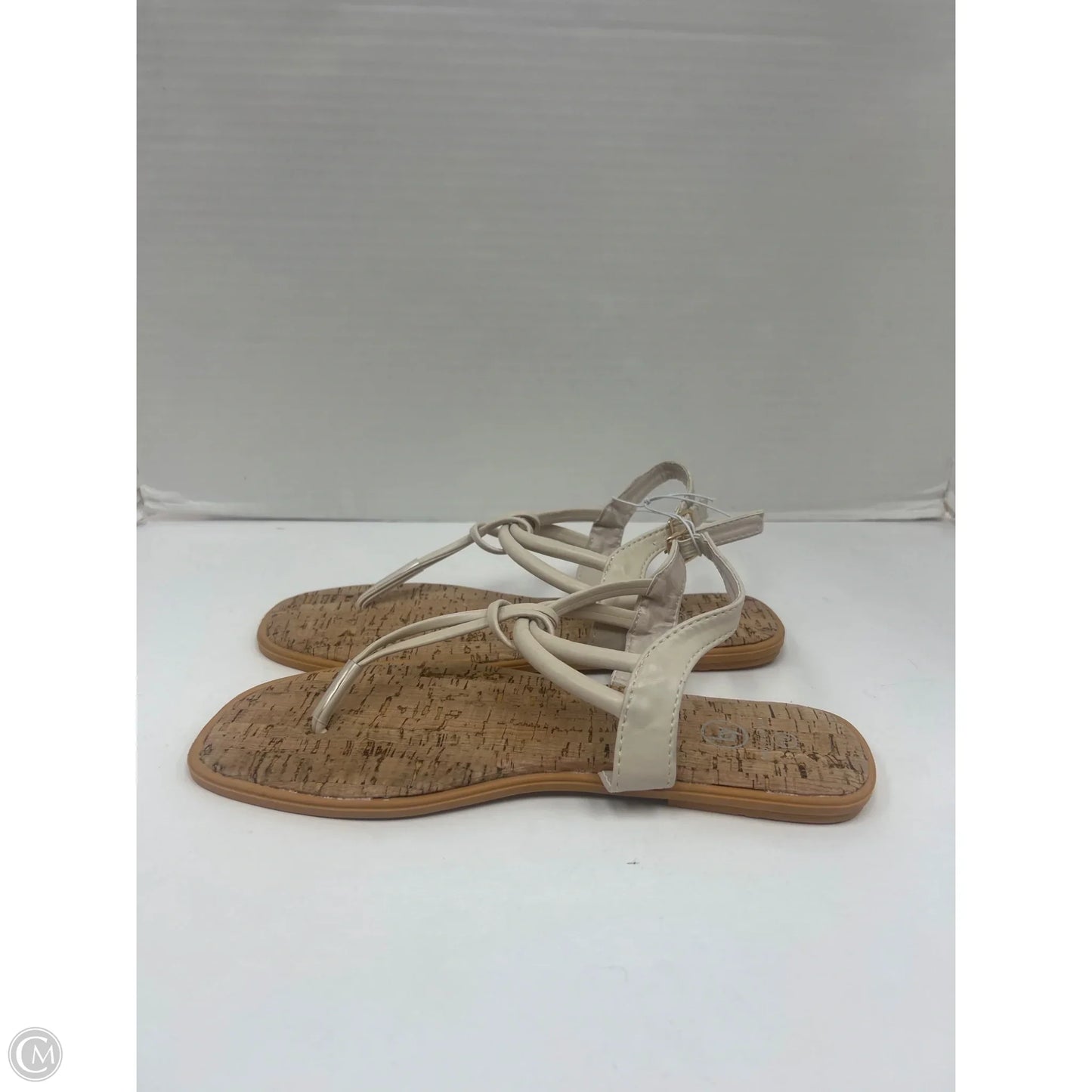 Sandals Flats By Cmf In Beige, Size: 10