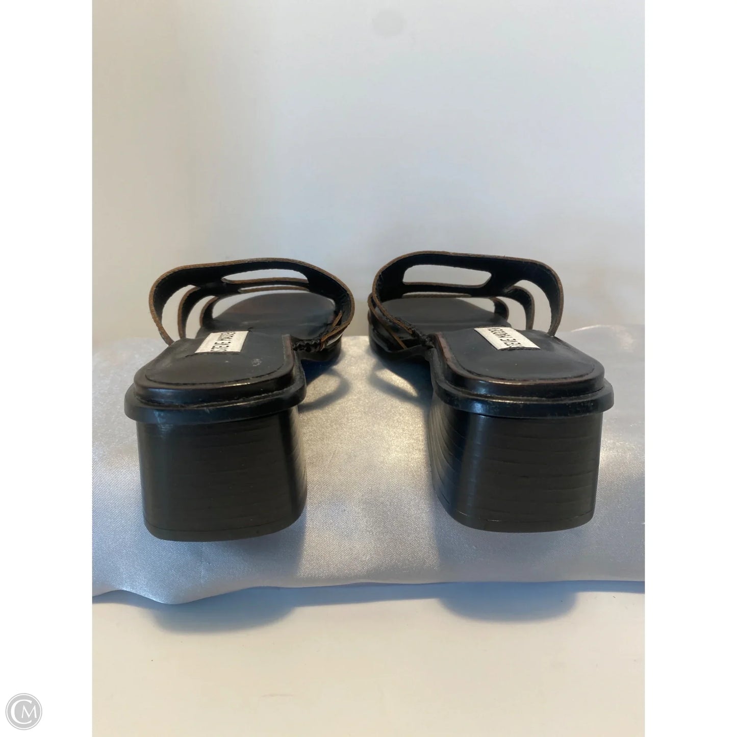 Sandals Heels Block By Steve Madden In Brown, Size: 7