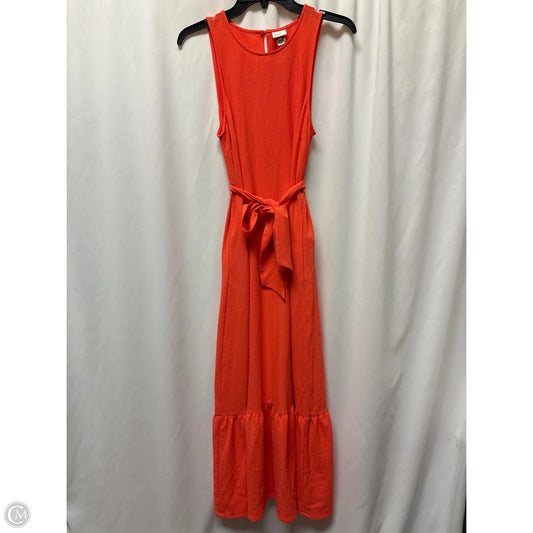 Dress Casual Maxi By A New Day In Coral, Size: Xs