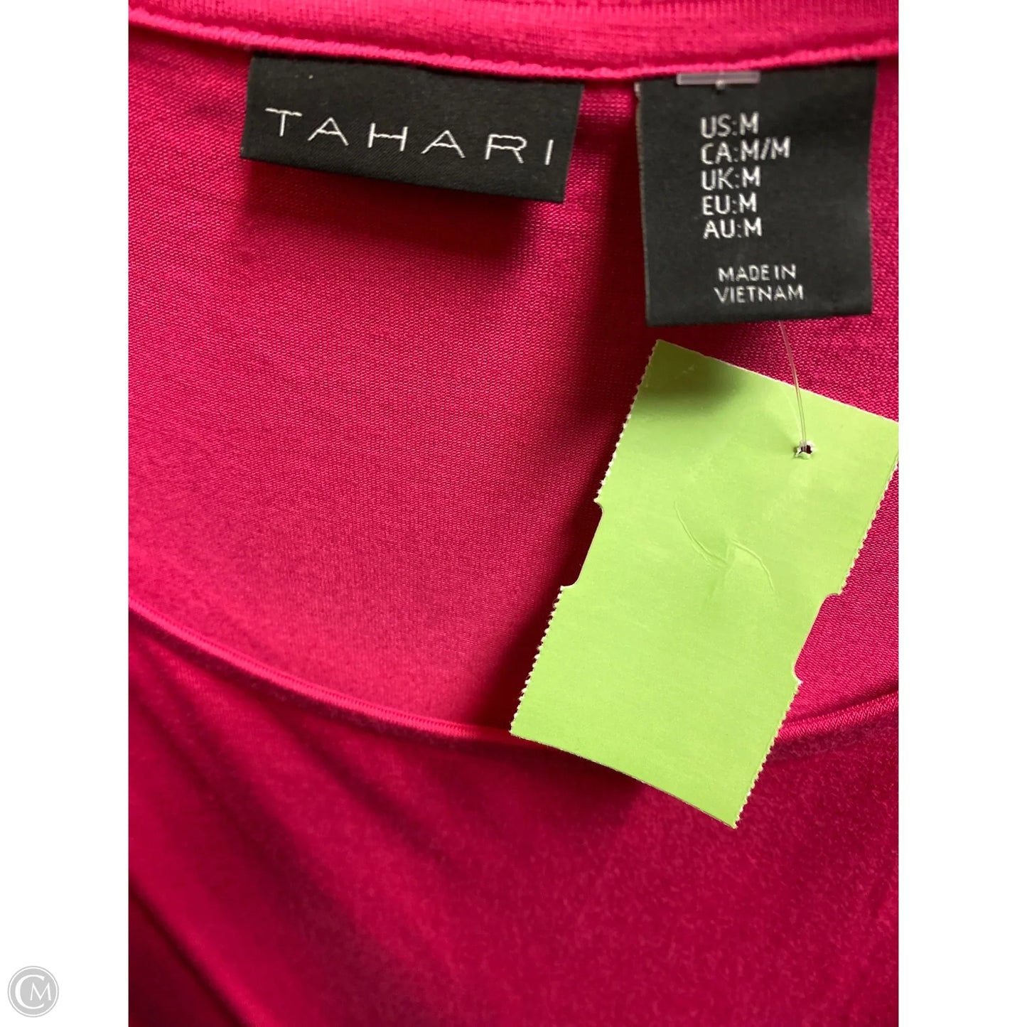 Top Short Sleeve By Tahari By Arthur Levine In Pink, Size: M