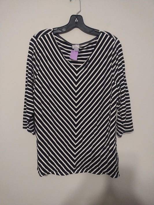 Top 3/4 Sleeve By Chicos O  Size: Xl