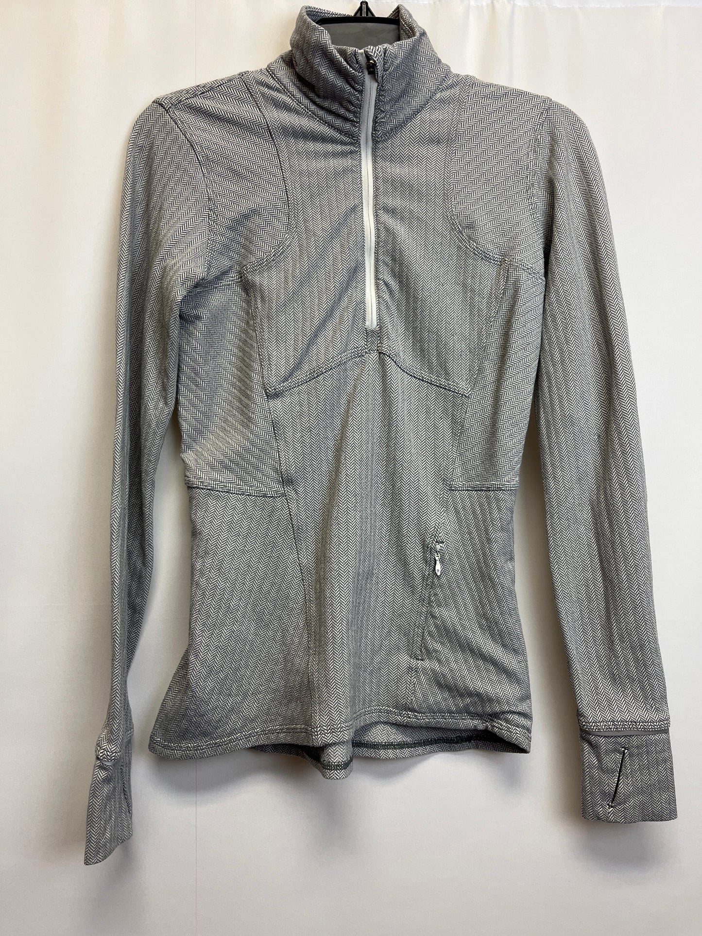 Athletic Top Long Sleeve Collar By Lululemon  Size: 4