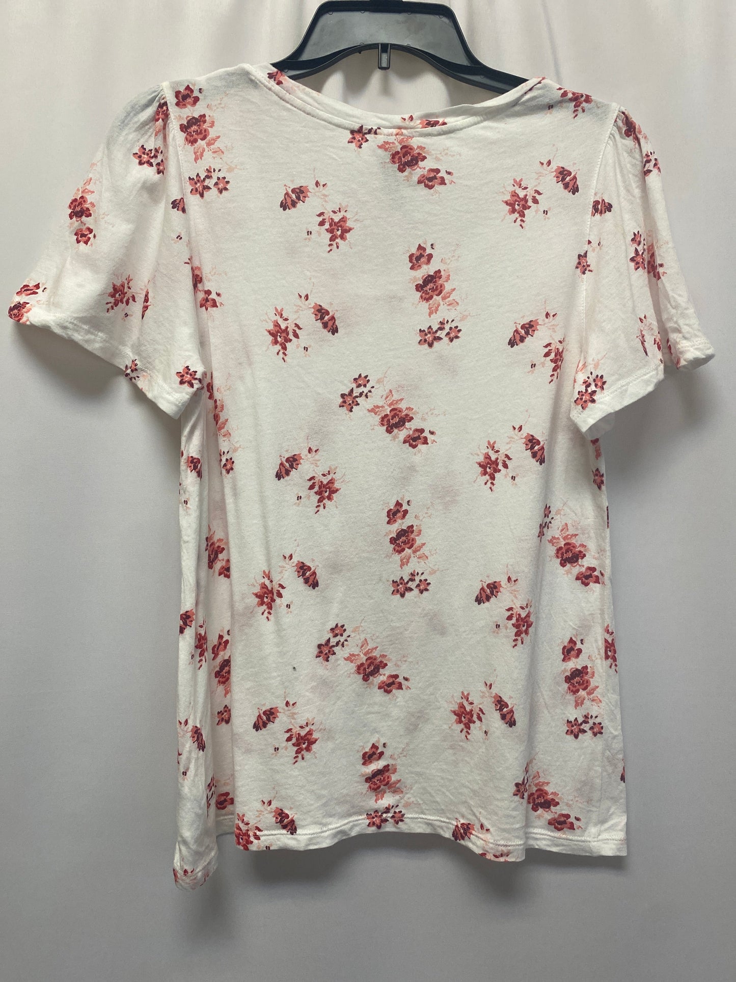 White Top Short Sleeve Lucky Brand, Size S