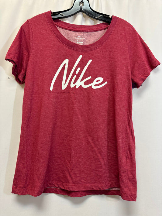 Athletic Top Short Sleeve By Nike  Size: M