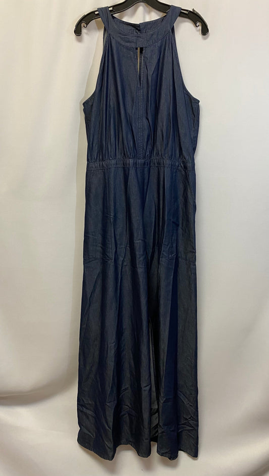 Blue Denim Dress Casual Maxi New York And Co, Size Xl