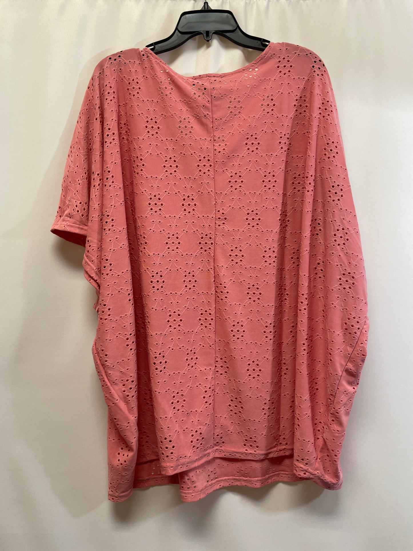 Pink Top Short Sleeve Carolyn Taylor, Size Large