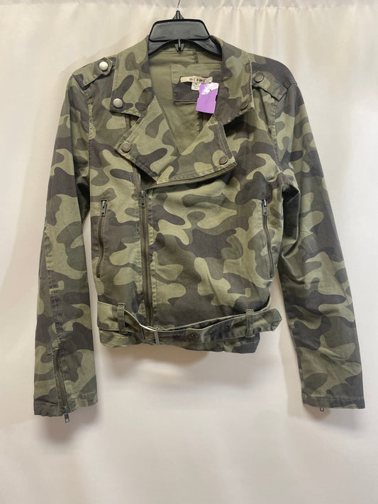 Camouflage Print Jacket Moto Miami, Size M