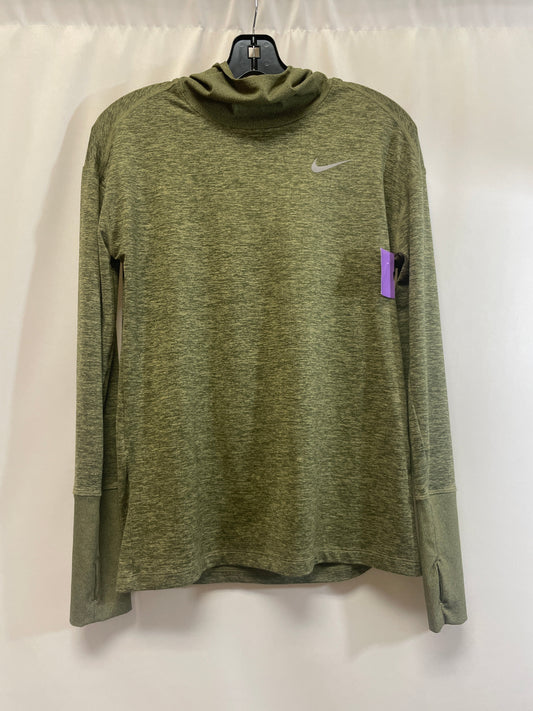 Green Athletic Sweatshirt Collar Nike, Size S