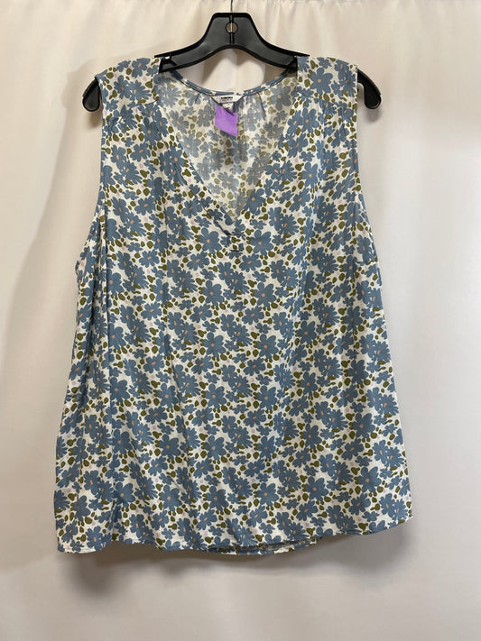 Blue Top Sleeveless Sonoma, Size 2x