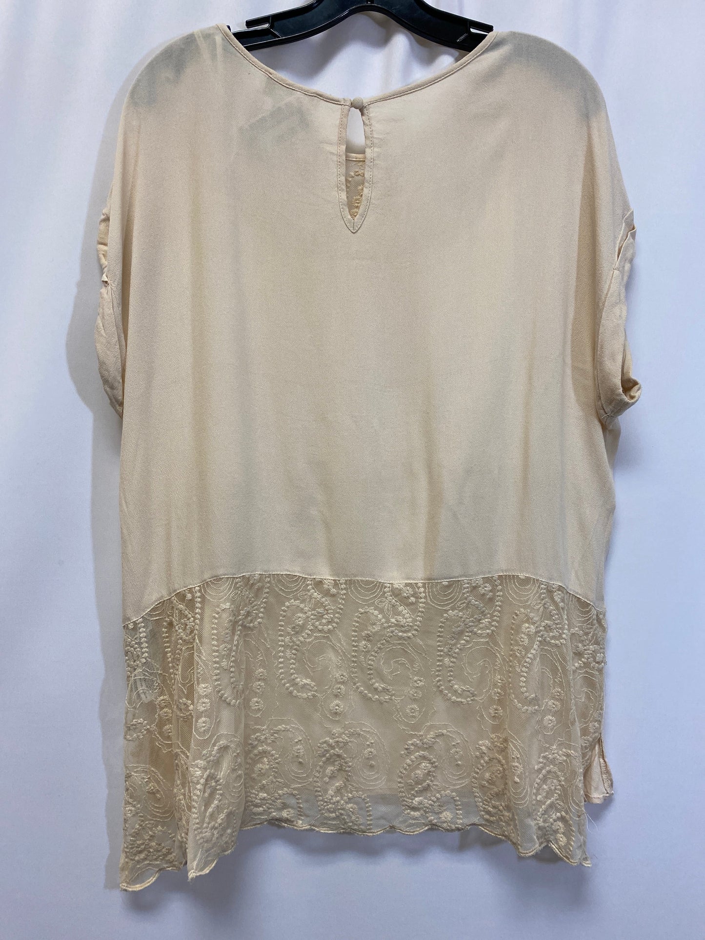 Beige Top Short Sleeve Forever 21, Size Xl