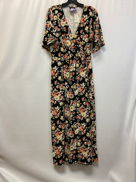 Black Dress Casual Maxi Clothes Mentor, Size 2x