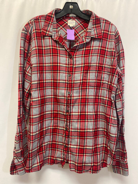Red Top Long Sleeve J. Crew, Size Xxl