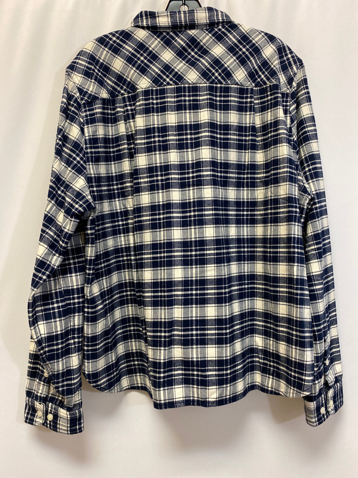 Blue & White Top Long Sleeve J. Crew, Size Xxl