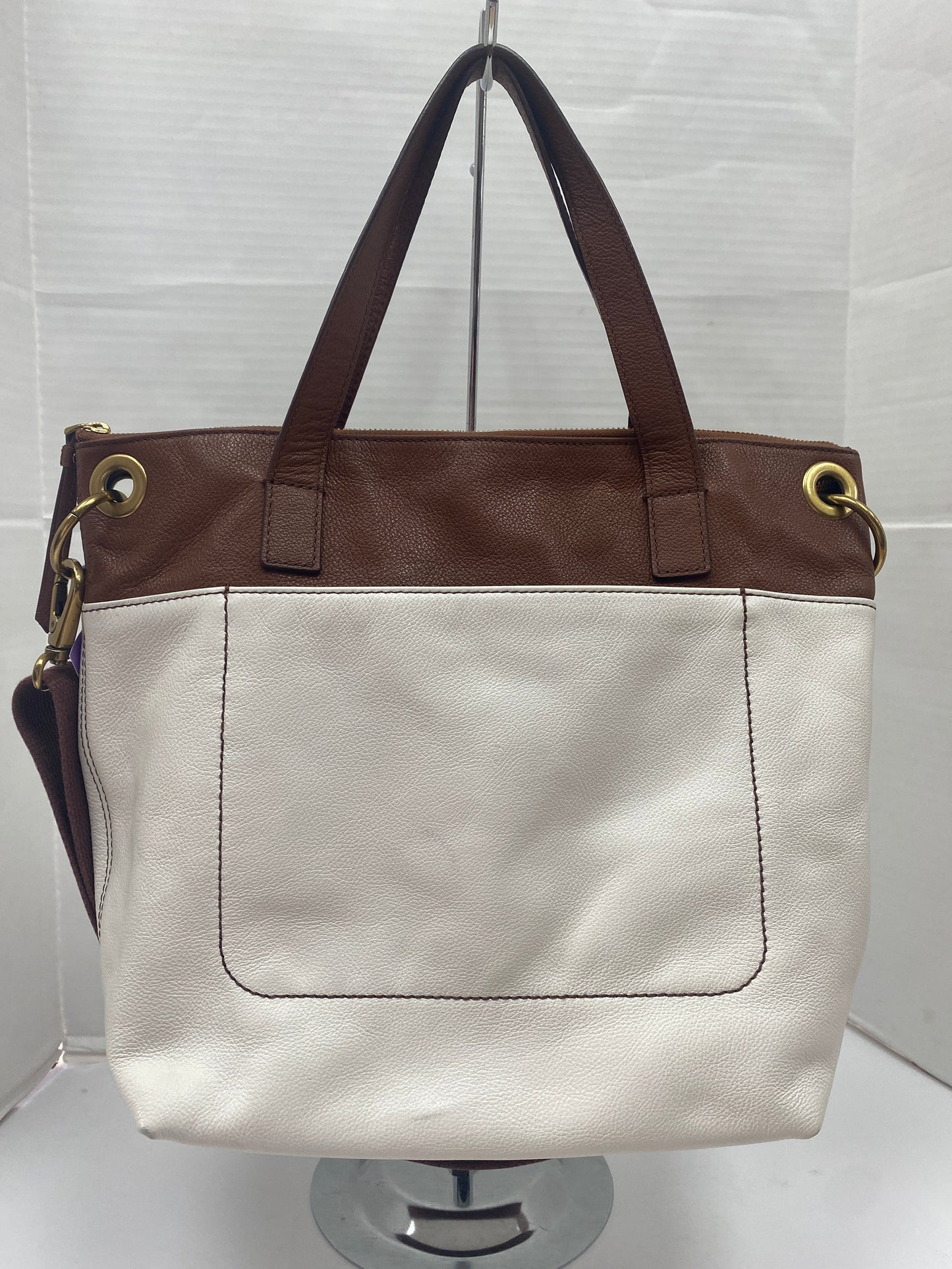 Handbag Leather Fossil, Size Large