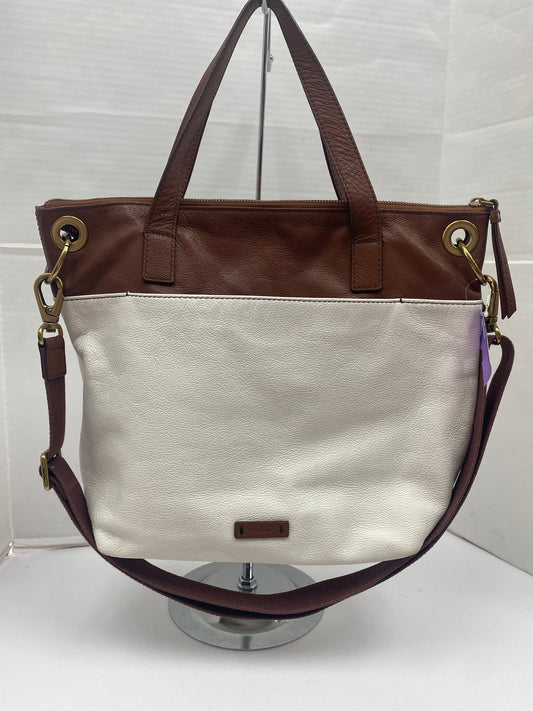 Handbag Leather Fossil, Size Large