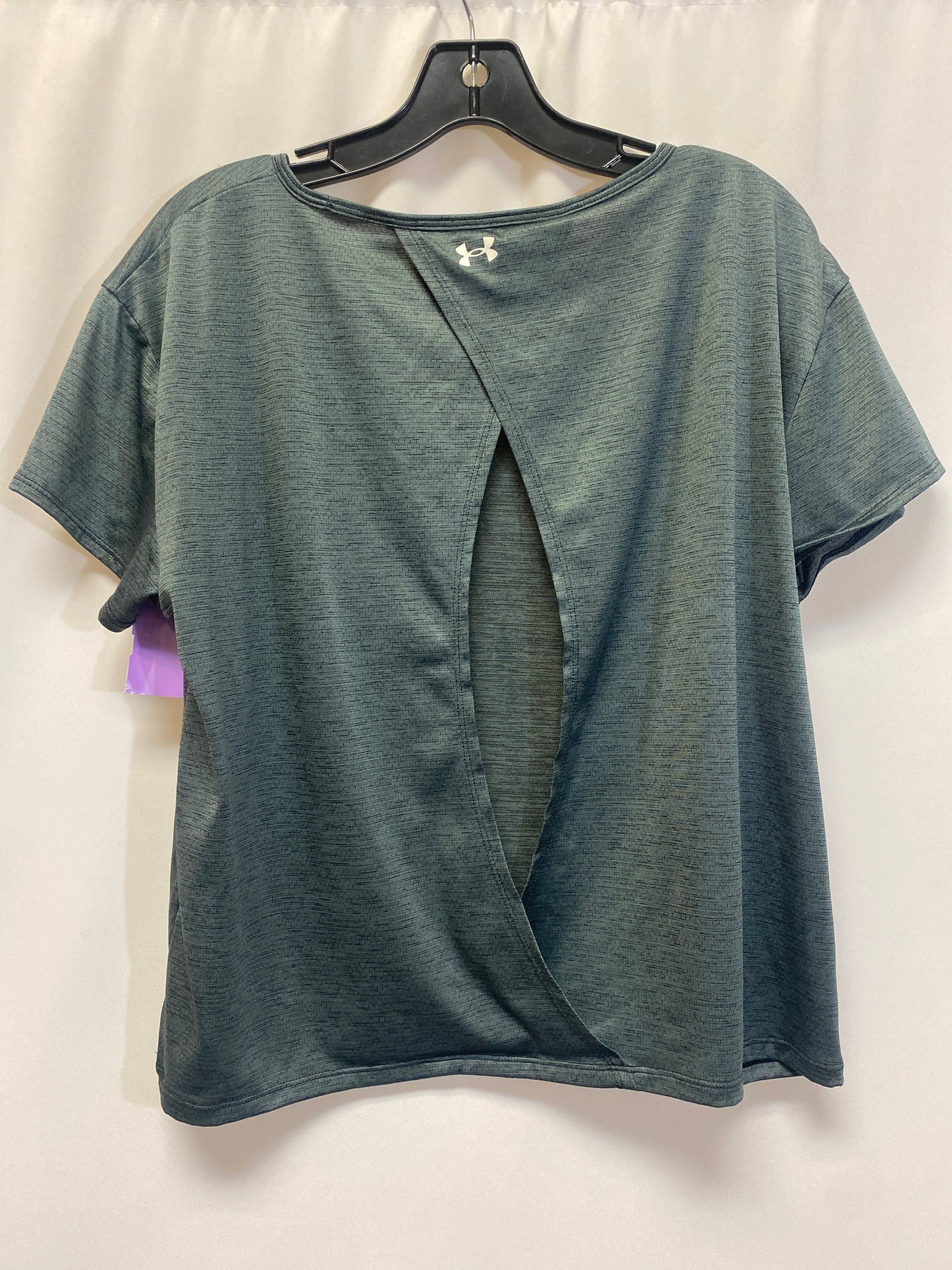Grey Athletic Top Short Sleeve Under Armour, Size L