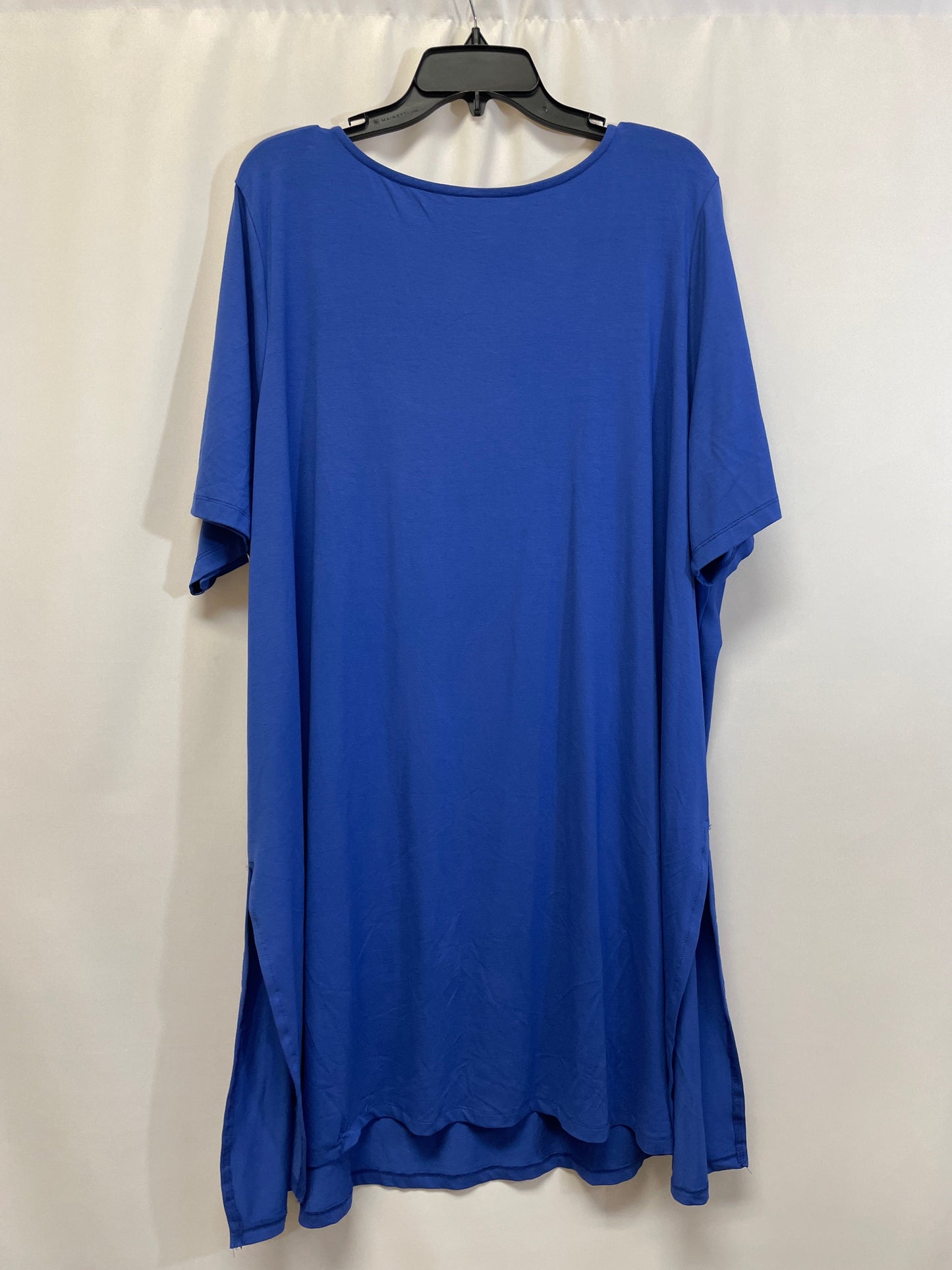 Blue Tunic Short Sleeve Jessica London, Size 4x
