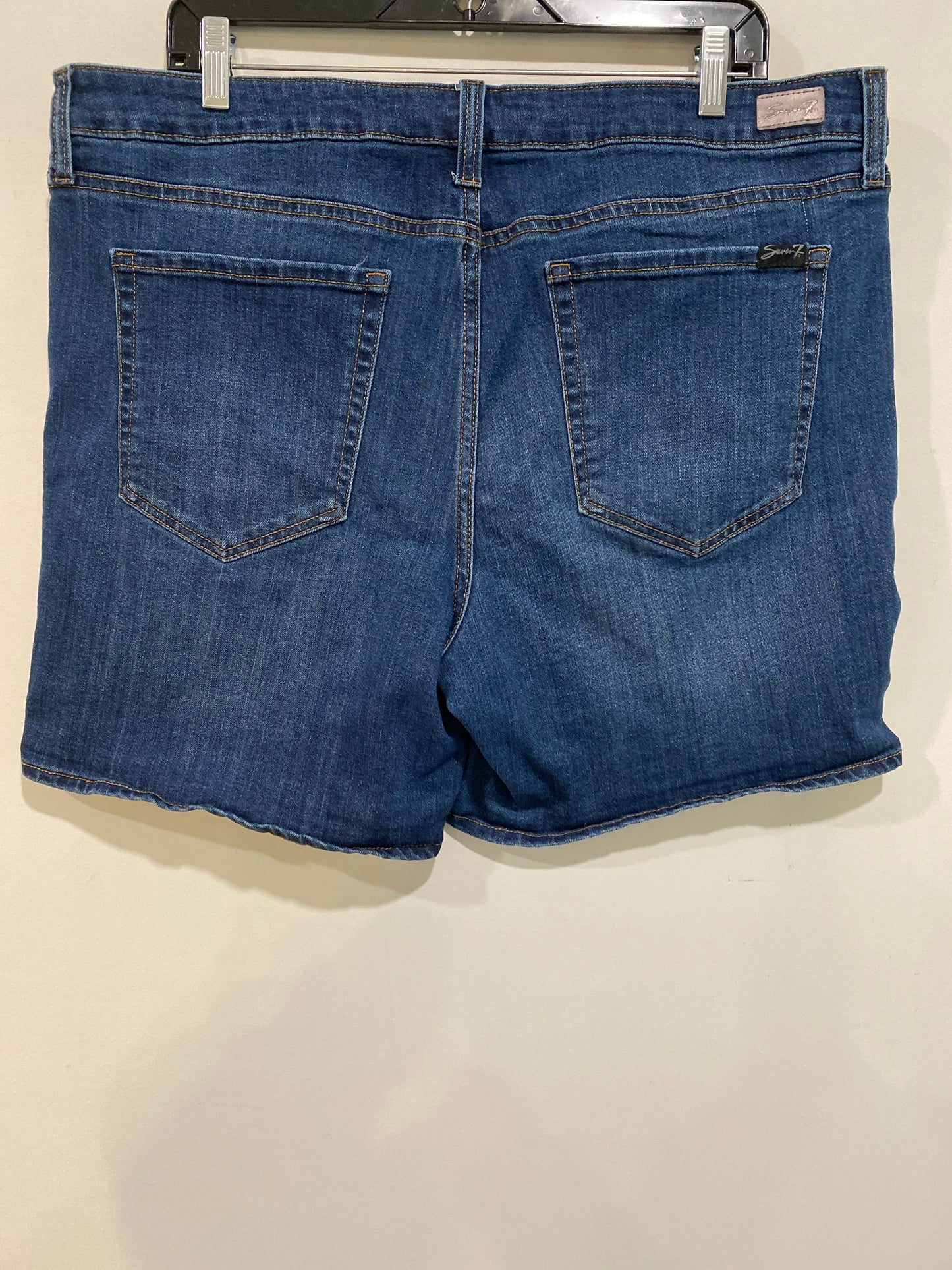 Blue Denim Shorts Seven 7, Size 16
