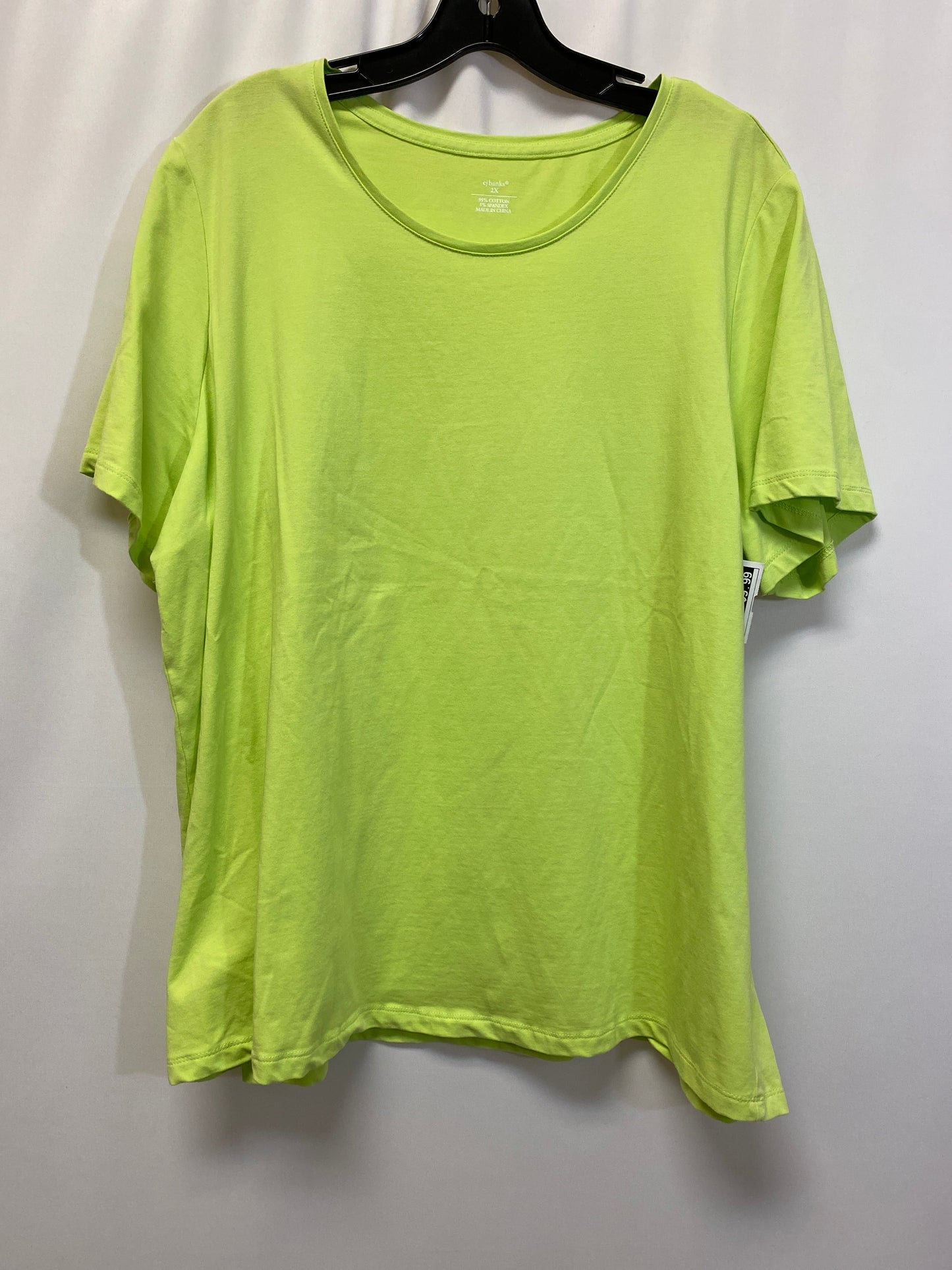 Green Top Short Sleeve Cj Banks, Size 2x