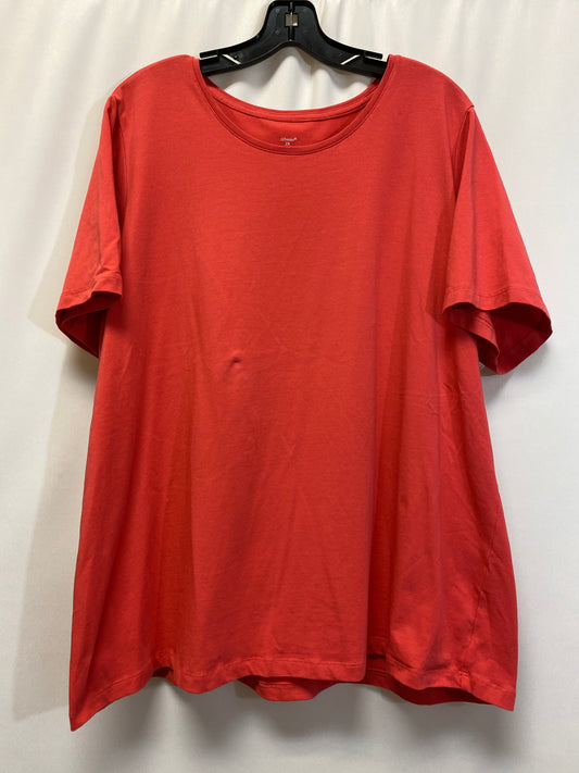Coral Top Short Sleeve Cj Banks, Size 2x