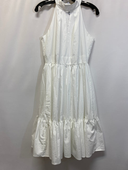 White  Dress Casual Midi New York And Co, Size S