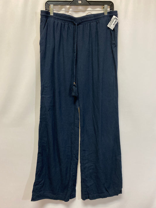 Blue Pants Linen Ellen Tracy, Size M