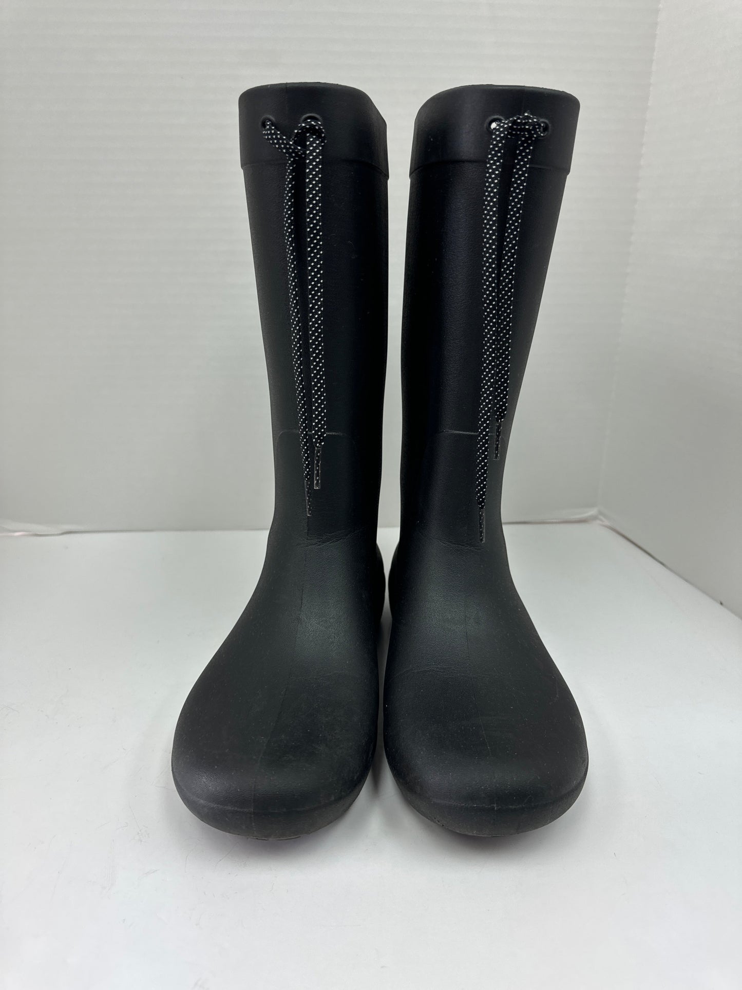 Black Boots Rain Crocs, Size 8