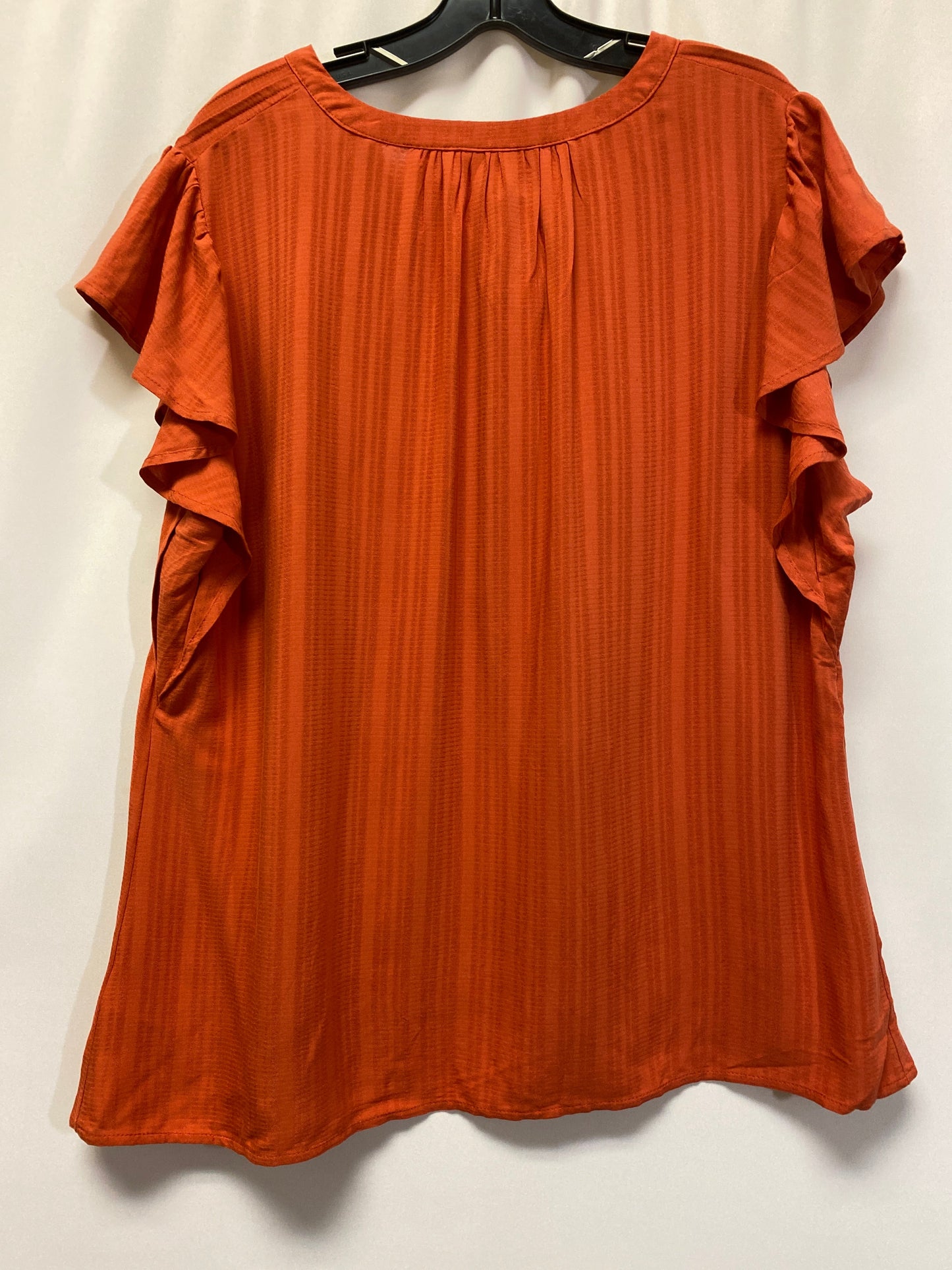Orange Top Short Sleeve Knox Rose, Size Xl