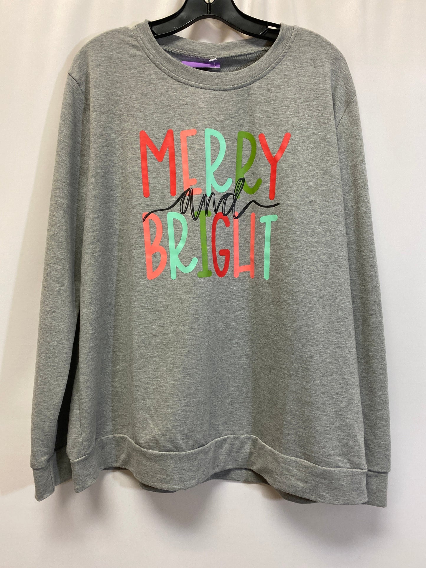 Grey Sweatshirt Crewneck Clothes Mentor, Size 2x