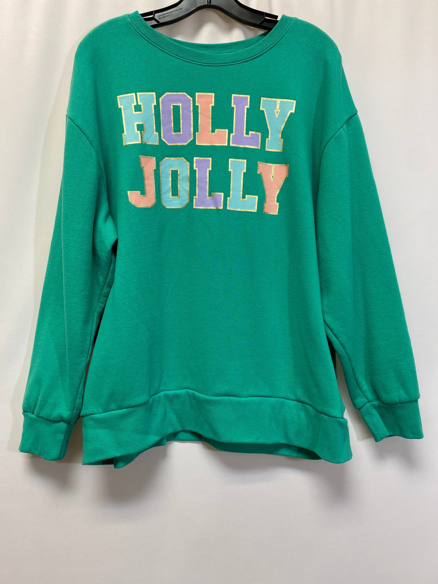 Green Sweatshirt Crewneck Clothes Mentor, Size Xl