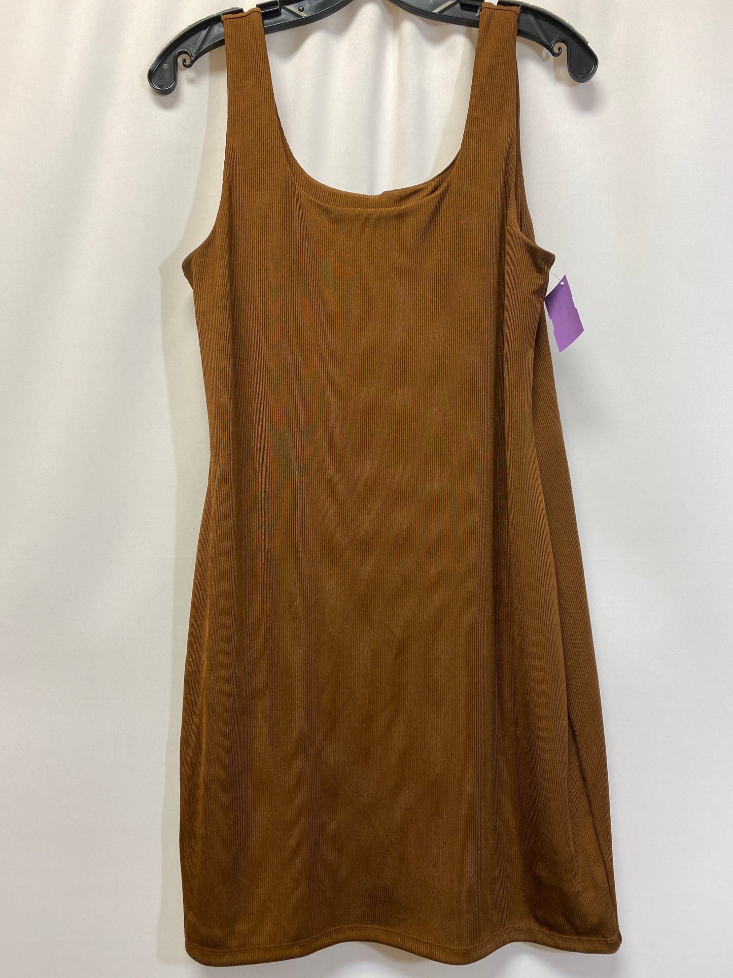 Brown Dress Casual Midi A New Day, Size M