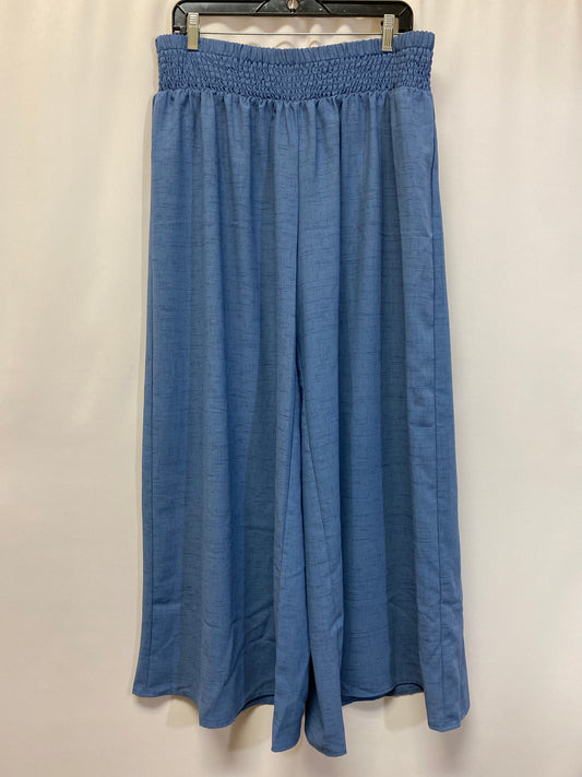 Blue Pants Wide Leg Shein, Size 1x