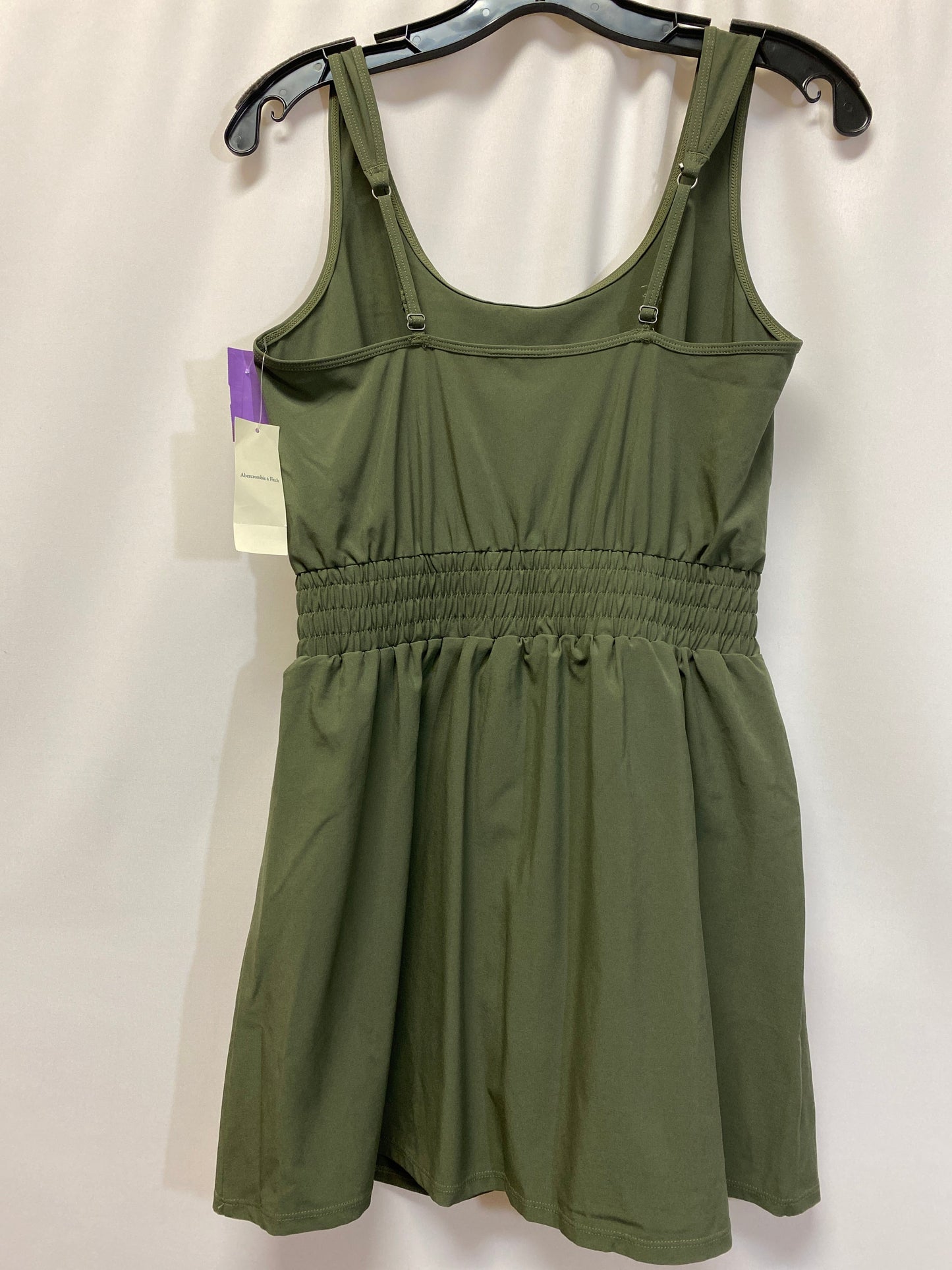 Green Dress Casual Midi Abercrombie And Fitch, Size S