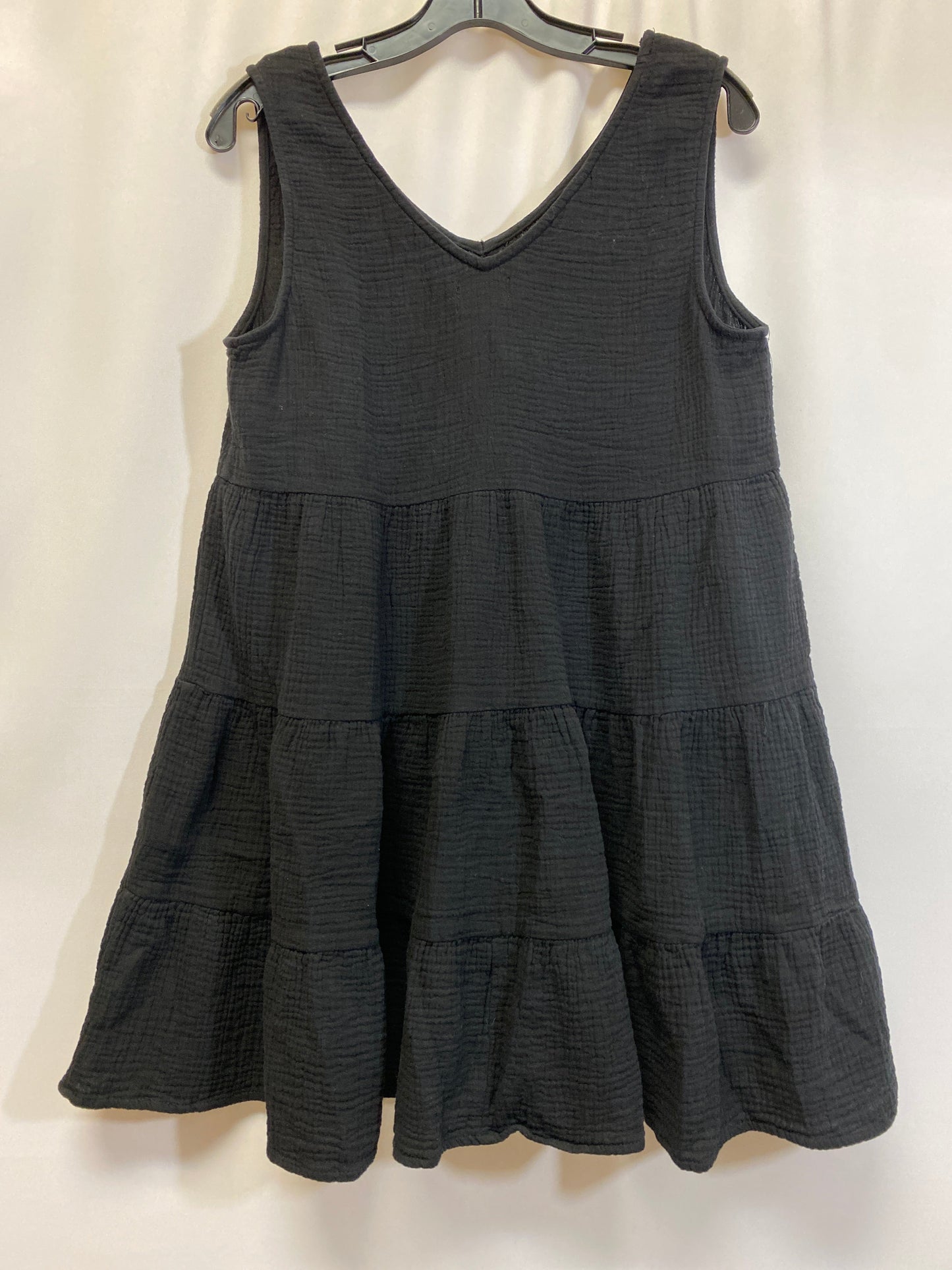 Black Dress Casual Midi Lumiere, Size L