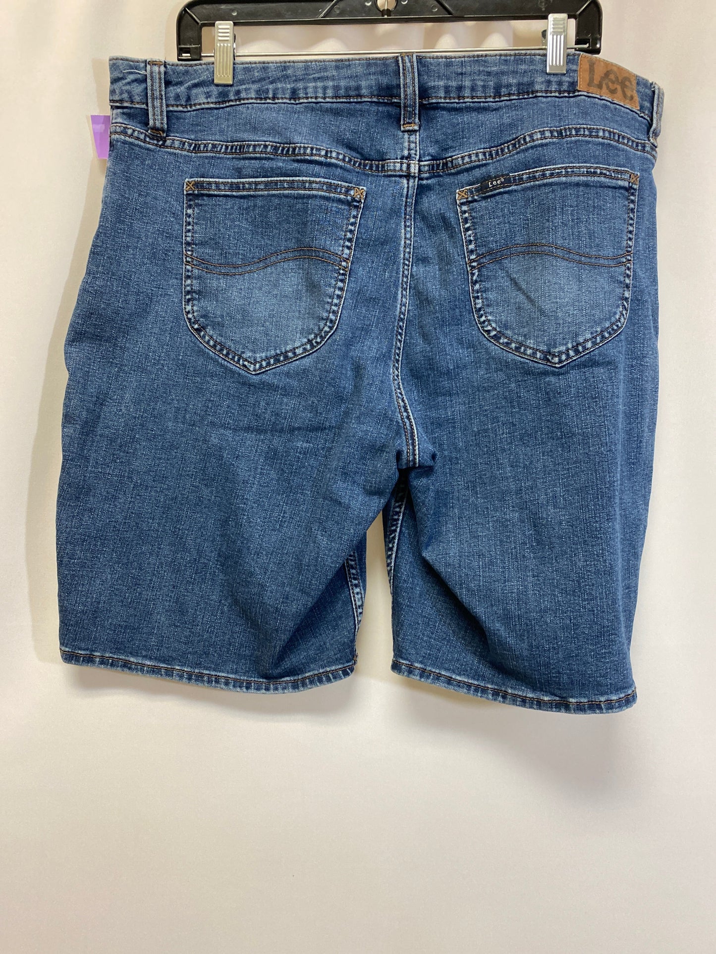 Blue Denim Shorts Lee, Size 18