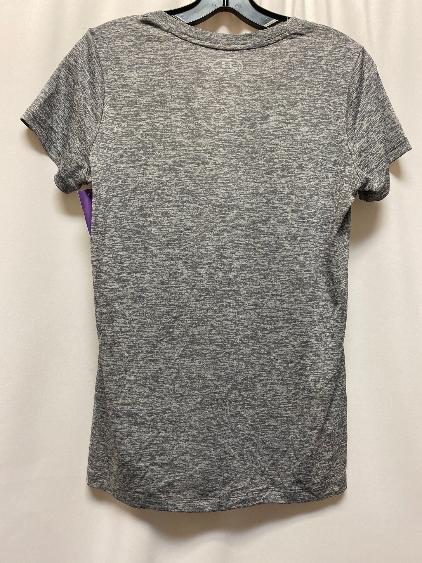 Grey Athletic Top Short Sleeve Under Armour, Size S