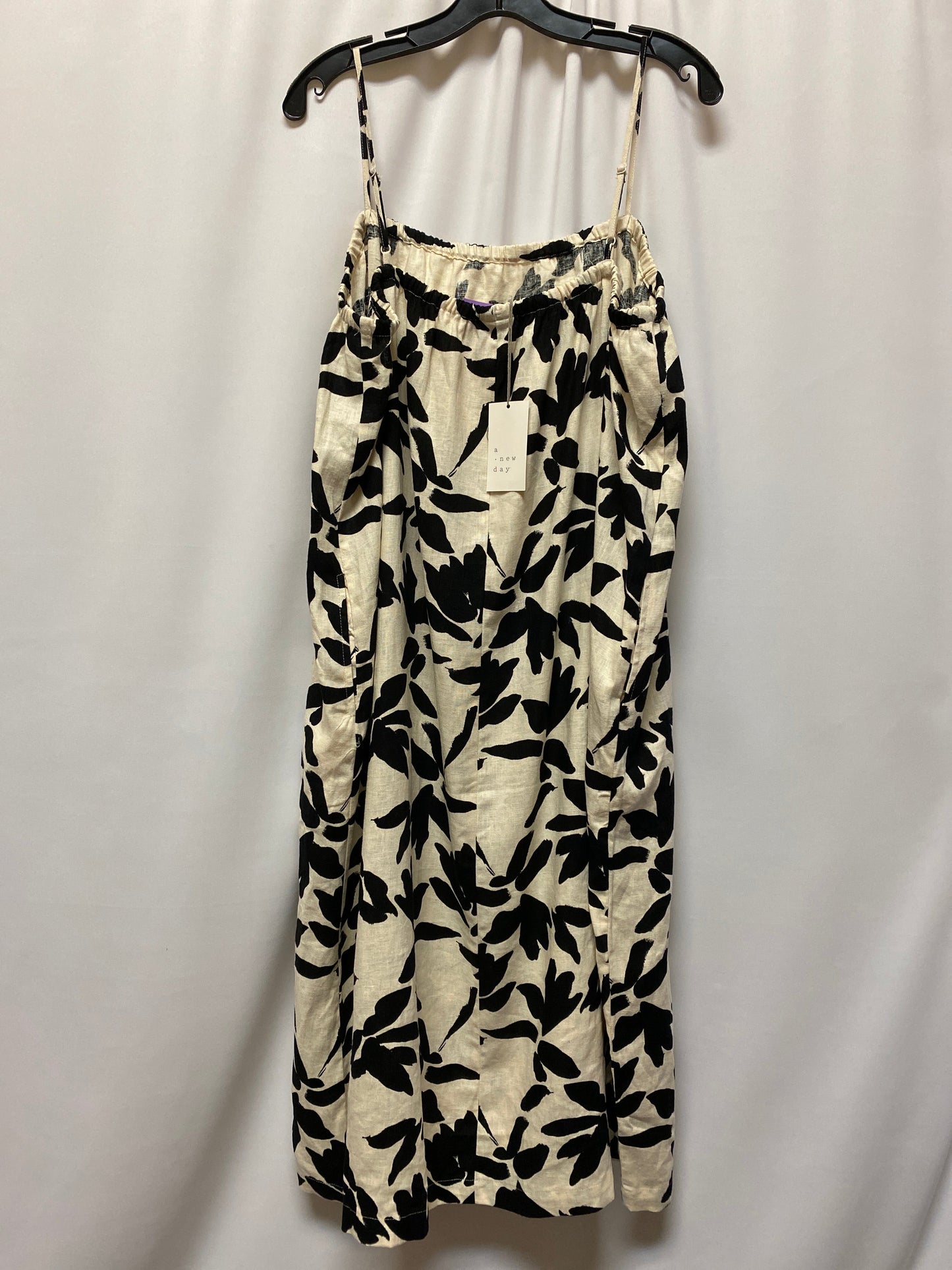 Cream Dress Casual Maxi A New Day, Size Xl