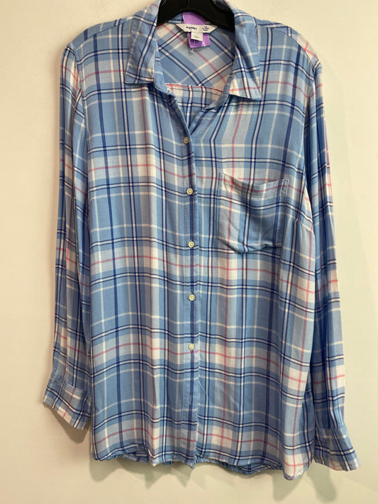 Blue Top Long Sleeve Old Navy, Size L