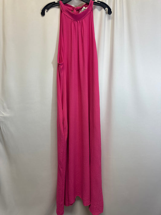 Pink Dress Casual Maxi Clothes Mentor, Size 1x