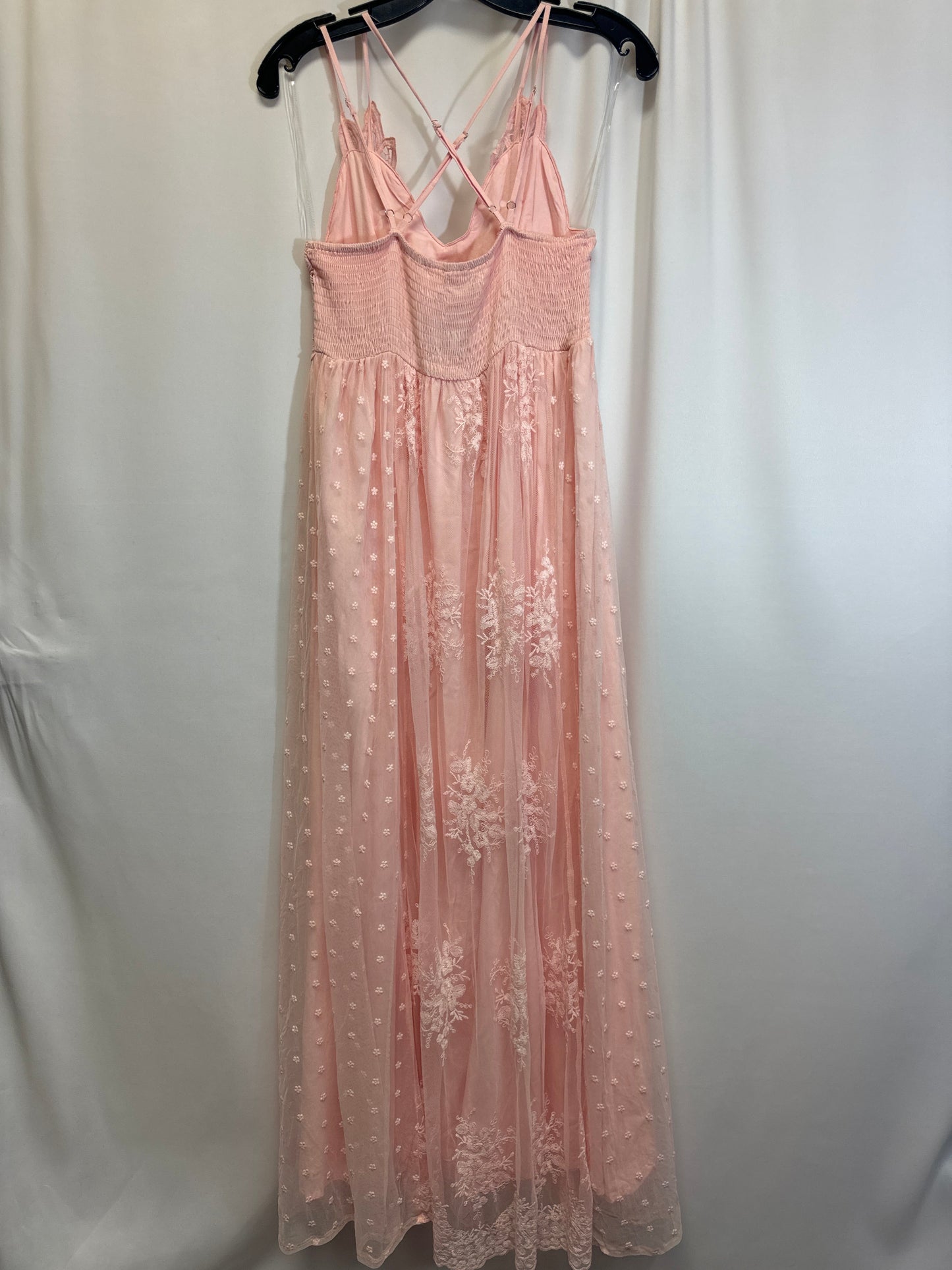 Peach Dress Party Long Main Strip, Size S