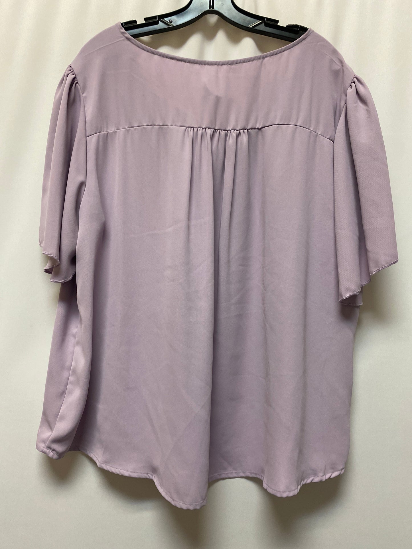 Purple Top Short Sleeve Zenana Outfitters, Size 3x