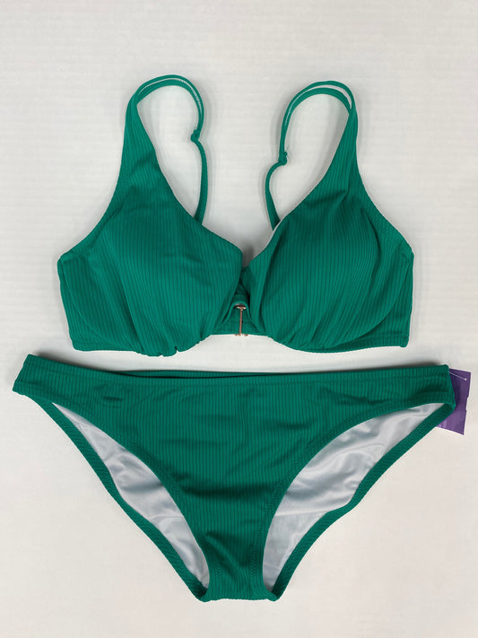 Green Swimsuit 2pc Shade & Shore, Size L