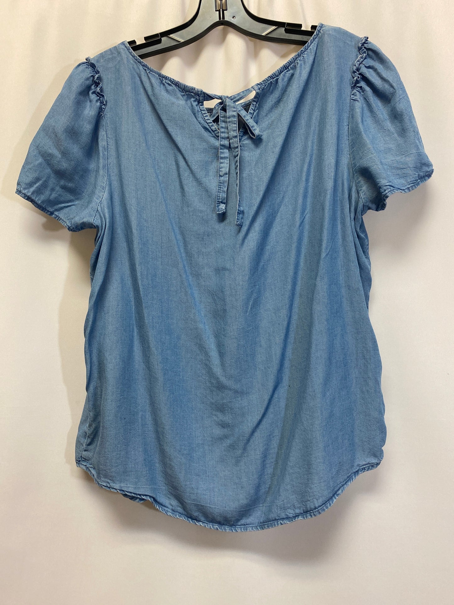 Blue Top Short Sleeve Lc Lauren Conrad, Size S