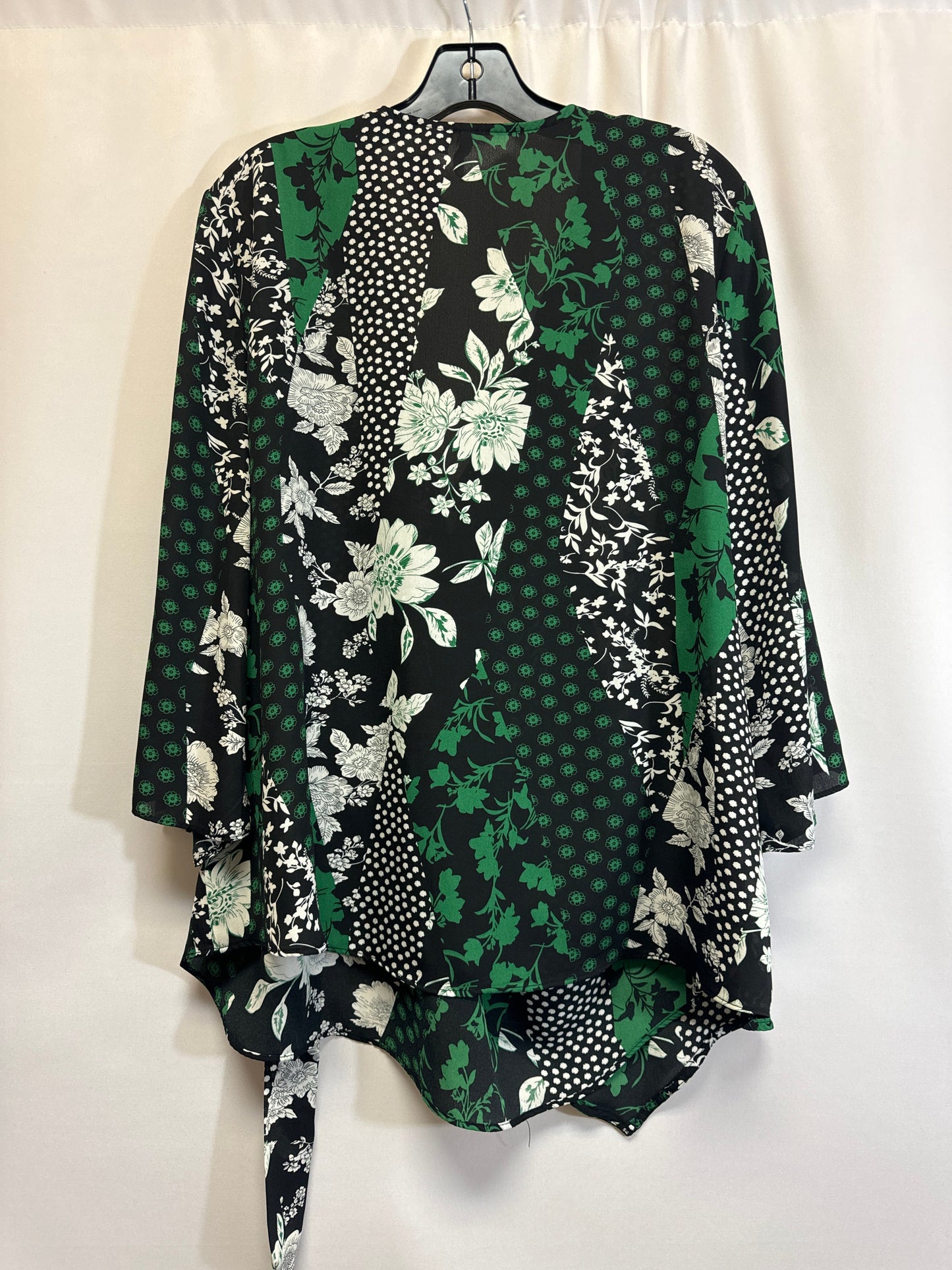 Green Top 3/4 Sleeve Cato, Size Xl