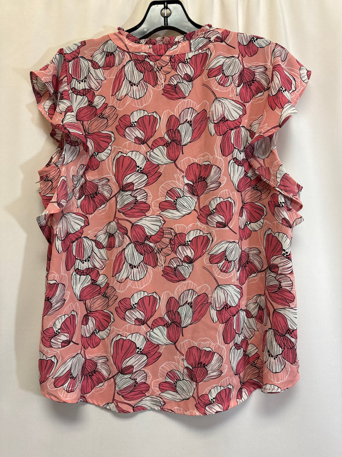 Pink Top Short Sleeve Liz Claiborne, Size M