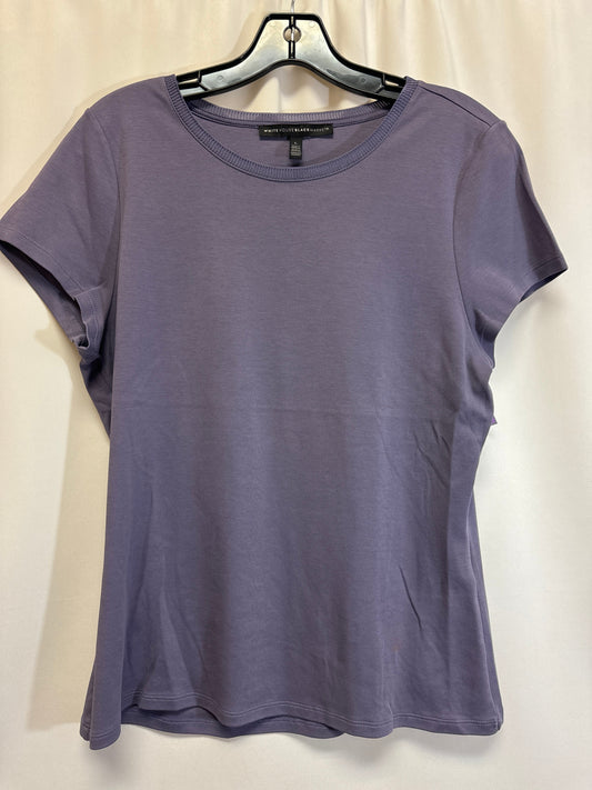 Purple Top Short Sleeve White House Black Market, Size L