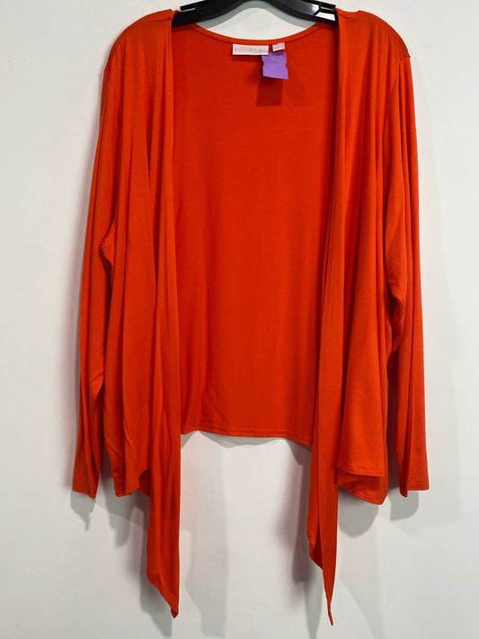Orange Cardigan Clothes Mentor, Size 2x