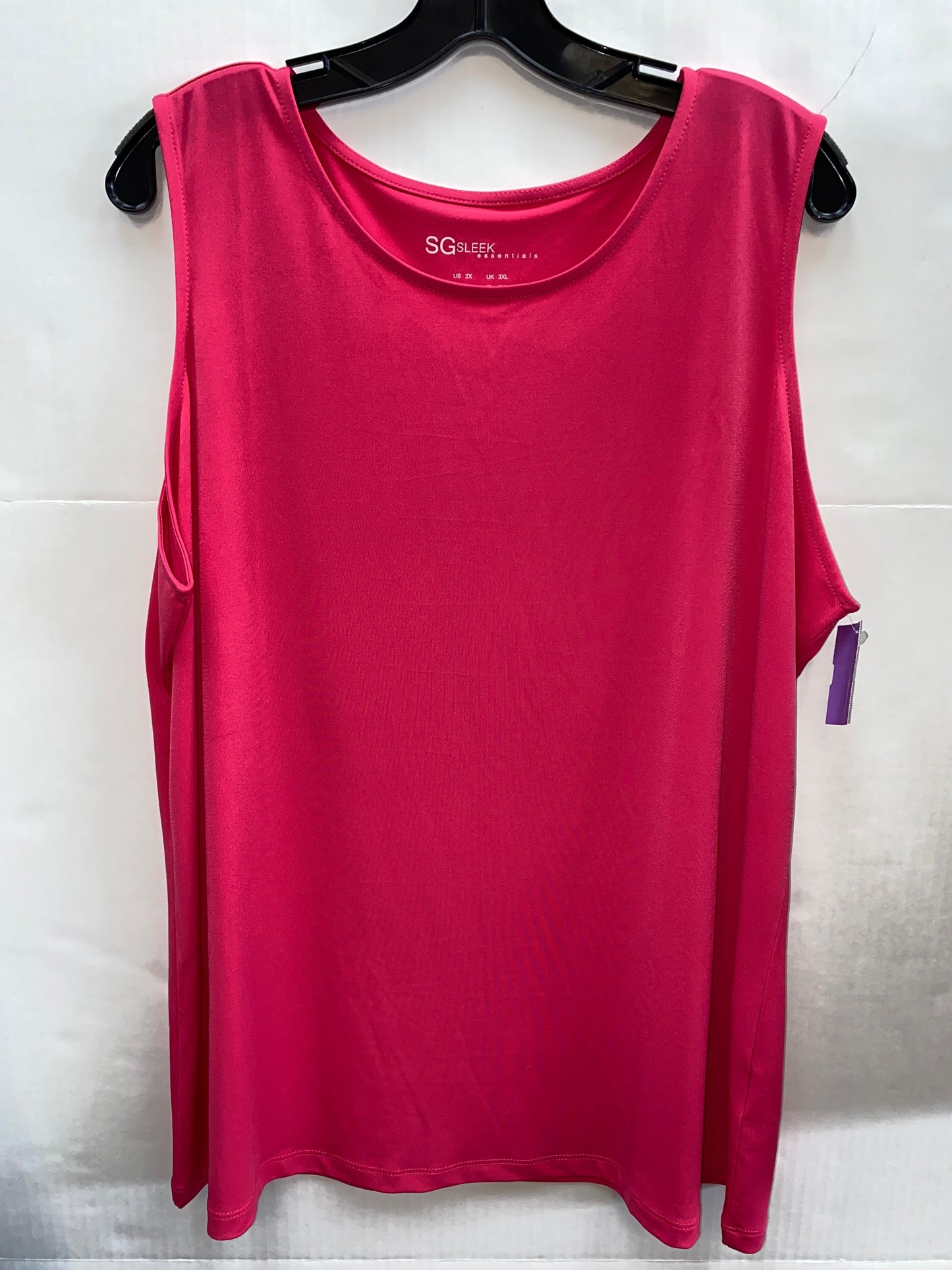 Pink Top Sleeveless Clothes Mentor, Size 3x