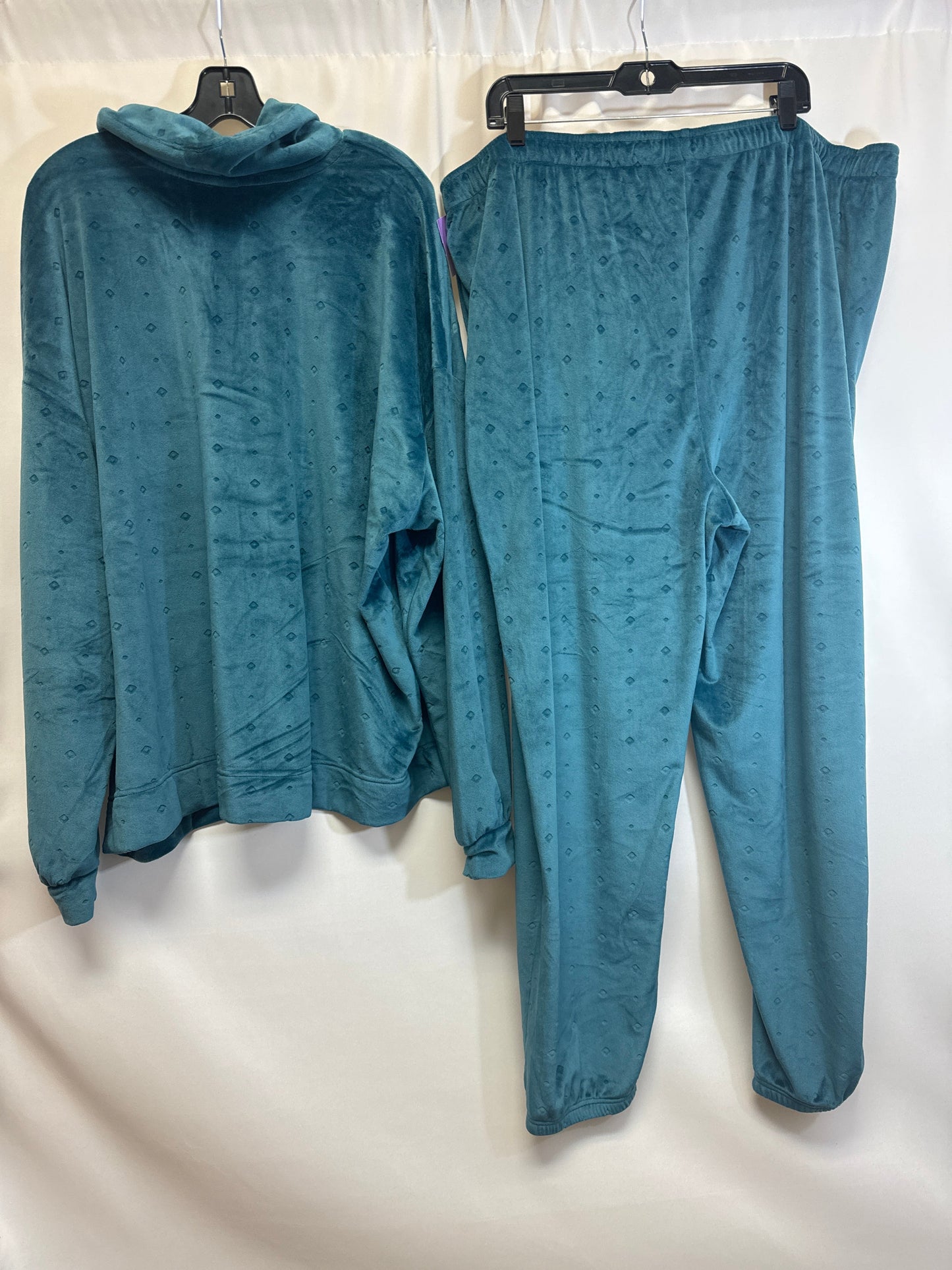 Blue Athletic Pants 2pc Carole Hochman, Size 3x